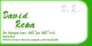 david repa business card